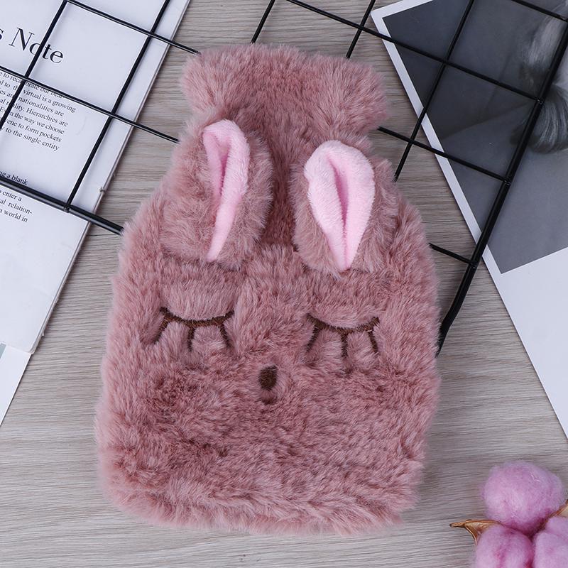 Cute PVC Relief Stress Pain Hot Water Bottle Bag Soft Reusable Hand Warmer