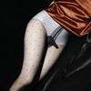 Японские мужские сексуальные жаккардовые колготки в горошек, масляно-блестящие, с набором jj, шелковистые, скользкие, носочки-самолетики, ультратонкие, масляно-блестящие колготки
