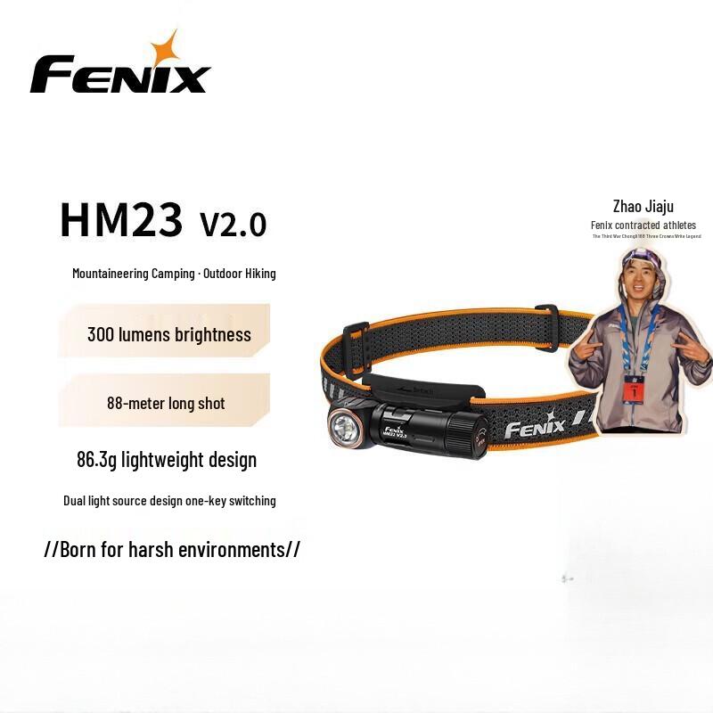 Перезаряжаемый светодиодный налобный фонарь Fenix HM23 V2.0