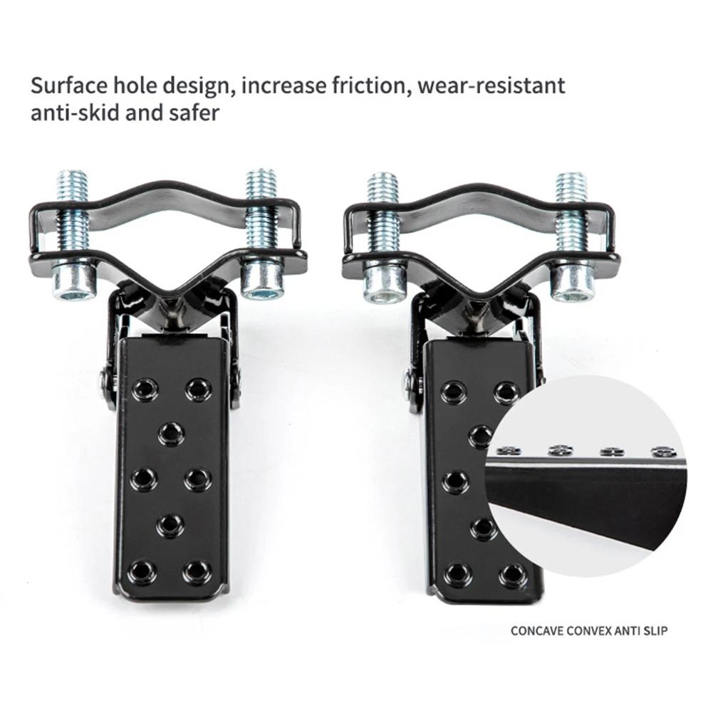 Универсальная 2-х шт. подножка для мотоцикла, ретро-стальная, складная подножка для мотоцикла, MTB, BMX, складная педаль, подножка для велосипеда
