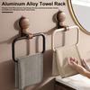 Hanging Towel Rack Suction Cup Design Strong Load-bearing Simple Installation Bathroom Wall