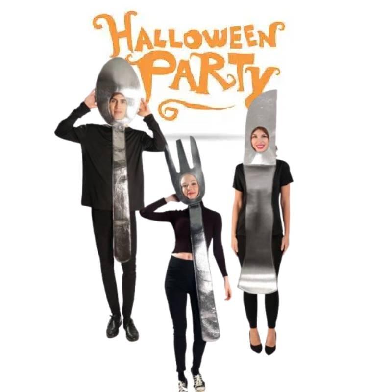 Смешной костюм для пар на Хэллоуин для мужчин и женщин. Идеально подходит для сценических выступлений.