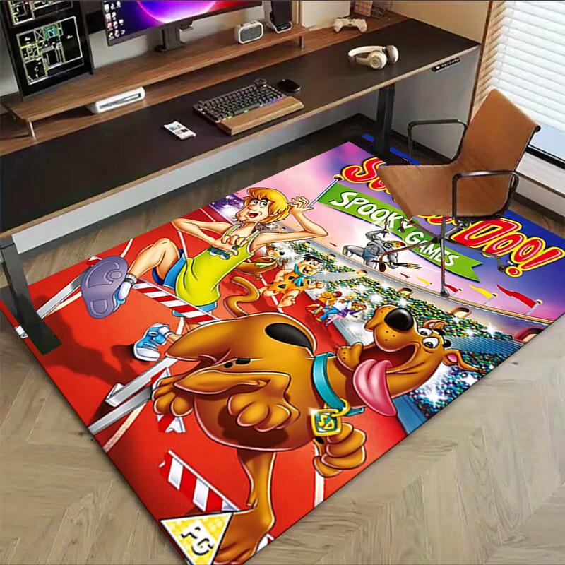 1 шт. Коврик для пола Scooby-Doo Spooky Games Extra Large Нескользящий, Офис, Семья, Спальня, Студия - Большой Ковер Ковер для Помещения1145A