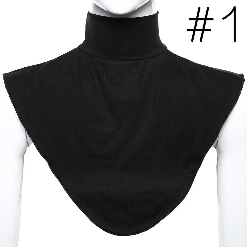 Charming Women's Fashion Modal False Collar Hijab Moslem Fake Collar Faux Turtleneck Neck Dickey False Mock Blouse Half Top