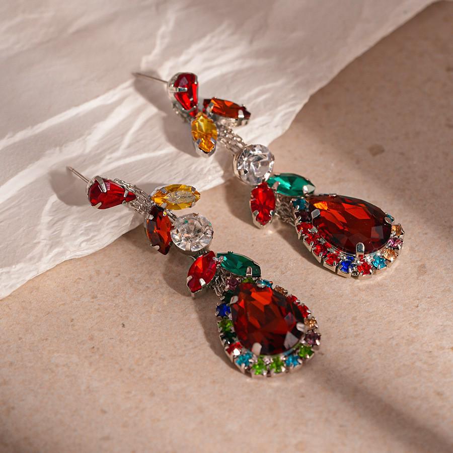 Роскошный комплект из европейских и американских бриллиантовых подвесок и серег - элегантные универсальные ювелирные изделия