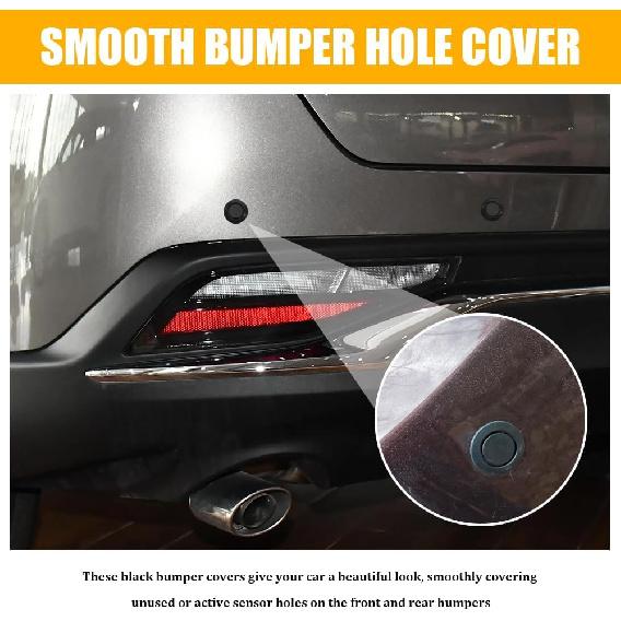 10PCS Car Rear Bumper Radar Hole Cover Plugs, Bumper Sensor Hole Plugs, Rubber Auto Body Rear Bumpers Plug, Auto Exterior Accessories Car Bumpers