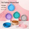 Portable Silicone Folding Pet Travel Bowl for Outdoor Use