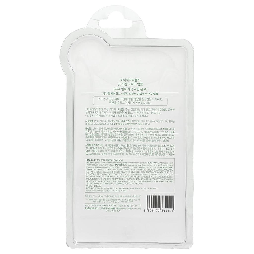 Tea Tree Good Skin Ampoule, 30Ml(1.01Fl Oz)