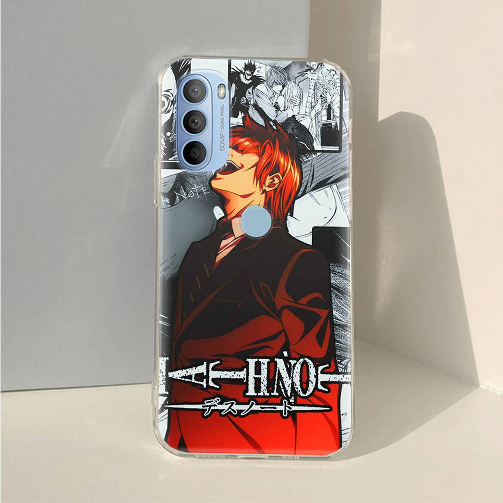 Прозрачный чехол AD88 Death Note для Samsung A04 A14 A23 A34 A54 M23 M33 M52 M53 Realme 10 9 C30S C35 C55 VIVO Y02 Y21 Y33S Y51 X80 V25