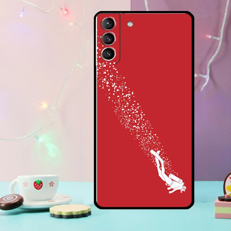 Чехол для телефона для дайвинга с аквалангистом для Samsung Galaxy S25 Ultra S20 S21 S22 S23 S24 Plus S9 S10 S24 FE S25 FE