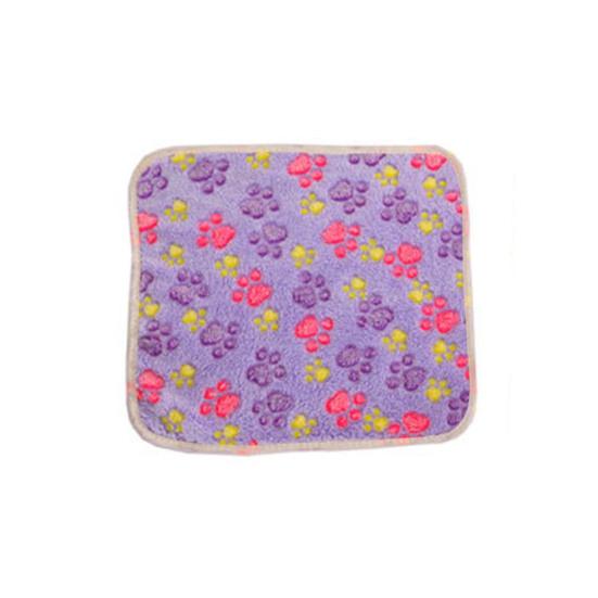 Мягкое и удобное одеяло для домашних животных, флисовое портативное одеяло с принтом в виде лапы, собаки, кошки, подушка для кровати для дома