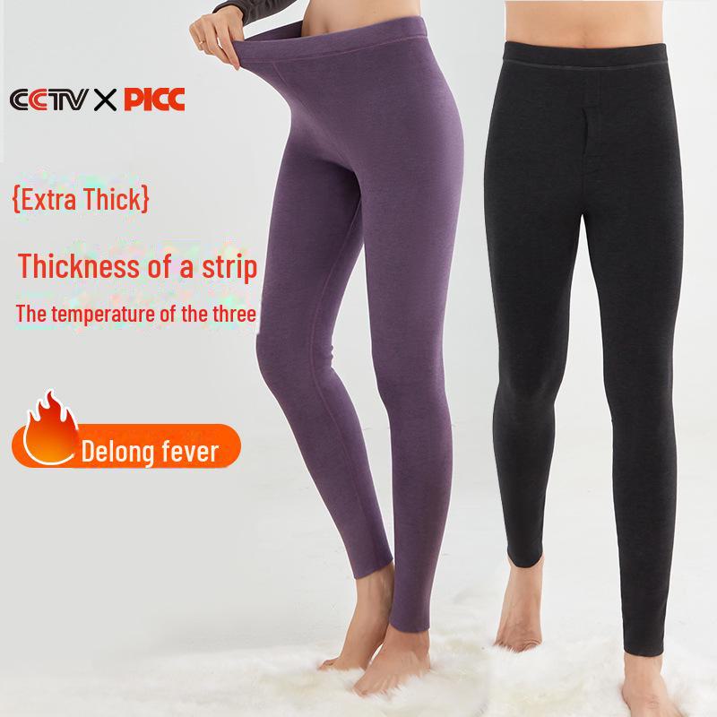 Мужские теплые антибактериальные бесшовные леггинсы из немецкого бархата для пожилых людей, а также утолщенные осенние брюки из бархата.