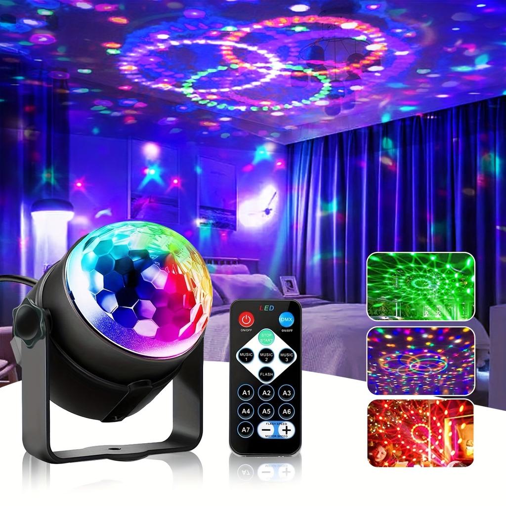 Светодиодный цветной стробоскоп RGB с пультом ДУ Сценический диско-свет Вращающийся стробоскоп для дома, комнаты, вечеринок, дня рождения, свадьбы, бара, шоу-лампа