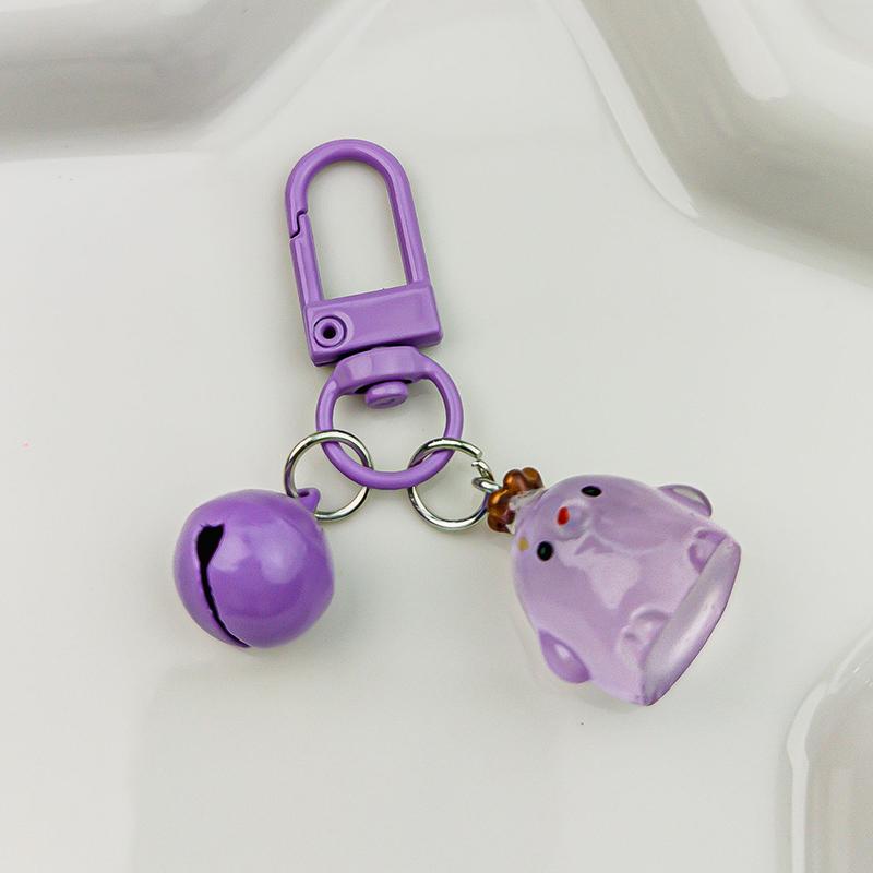 Креативный милый светящийся брелок в виде цыпленка с короной, кулон на рюкзак, кавайный чехол для наушников, украшения, аксессуары, подарки