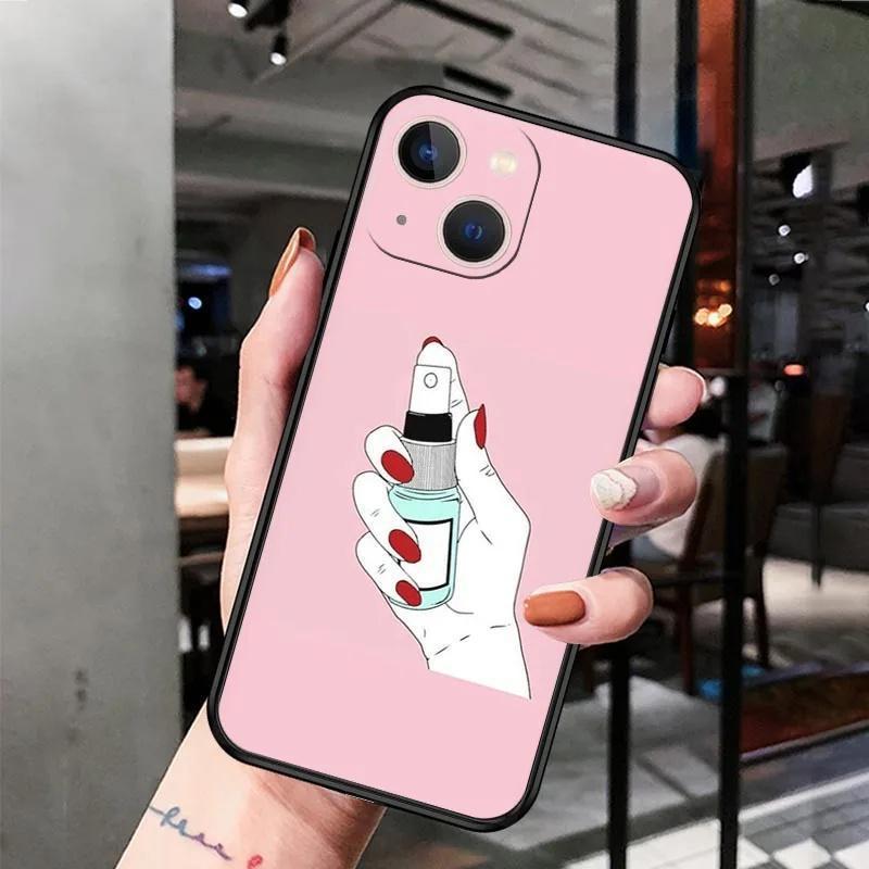 Подходит для чехла для мобильного телефона iPhone13 Mini, чехол для мобильного телефона с изображением девушки из мультфильма, окрашенный и устойчивый к падениям, маленький