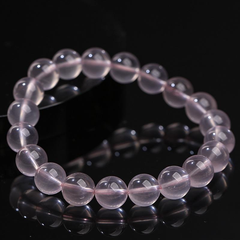 Браслет из натурального кристалла Hongchu Starlight Moissanite и розового кристалла Браслет из бусин розового кристалла