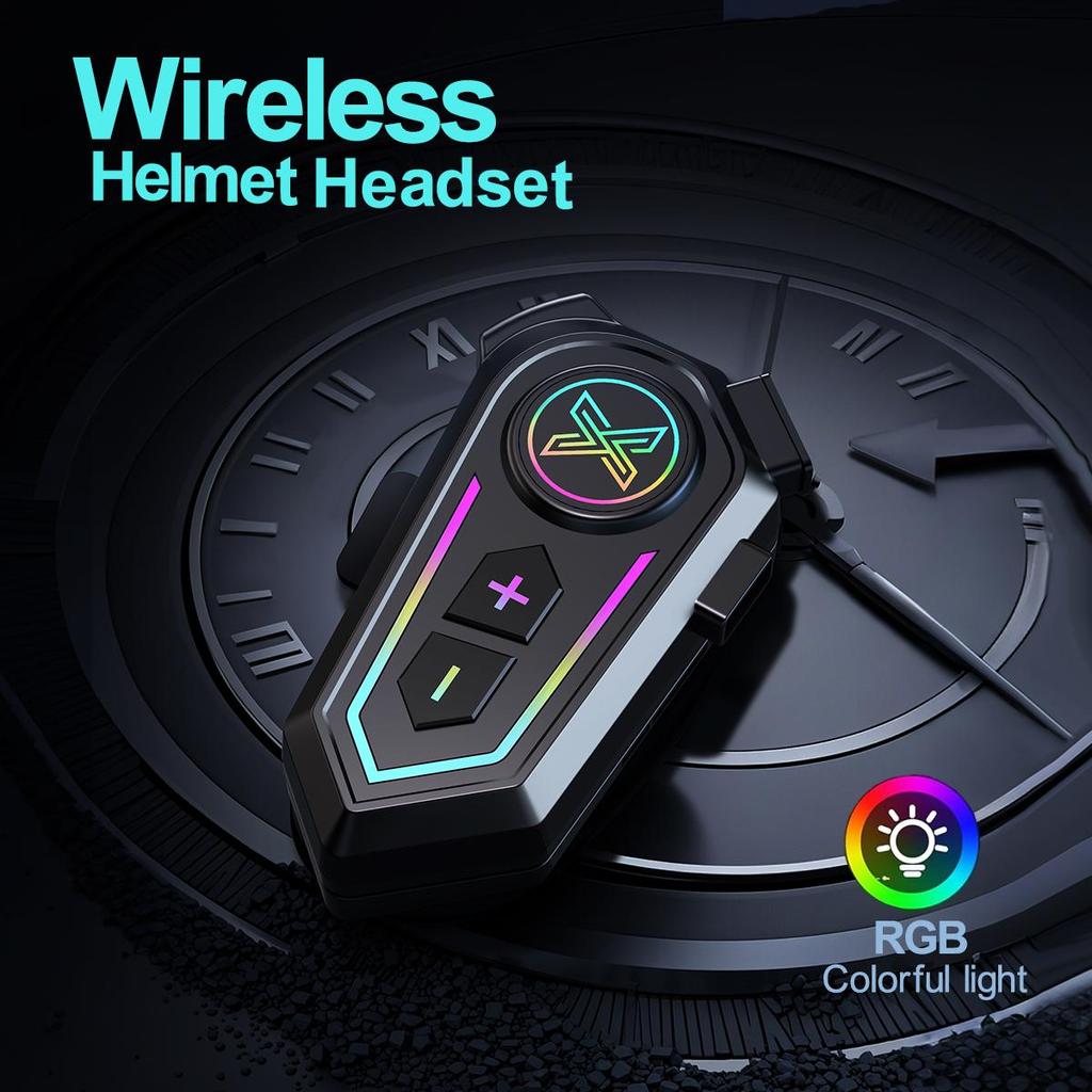 X10 Bluetooth 5.4 гарнитура для шлема мотоциклиста для мотоциклиста беспроводной набор для звонков на телефон водонепроницаемые наушники MP3-плеер для мотоцикла