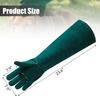 60CM Animal Handling Gloves – Bite  Scratch Resistant Flexible and Durable for Pet Care Gardening  Outdoor Use | Leather Gloves for Dogs Cats Repti