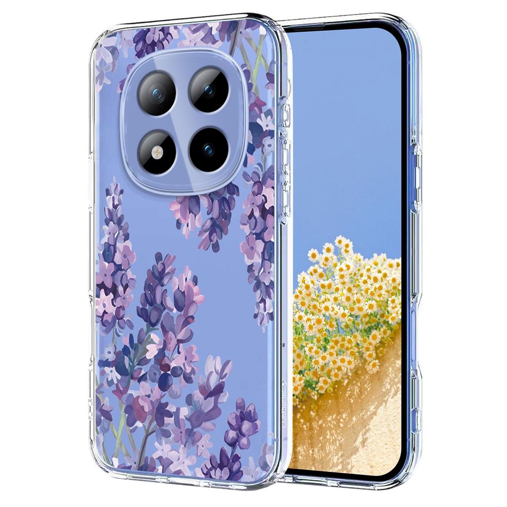 For Xiaomi Redmi Note 15 Pro+ 5G Case Butterfly Floral Pattern Printing TPU Phone Back Cover
