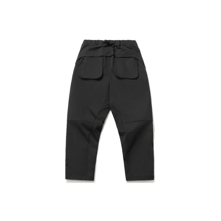 Li-Ning Мужские свободные спортивные штаны с несколькими карманами Badfive, черные AKXR071-2