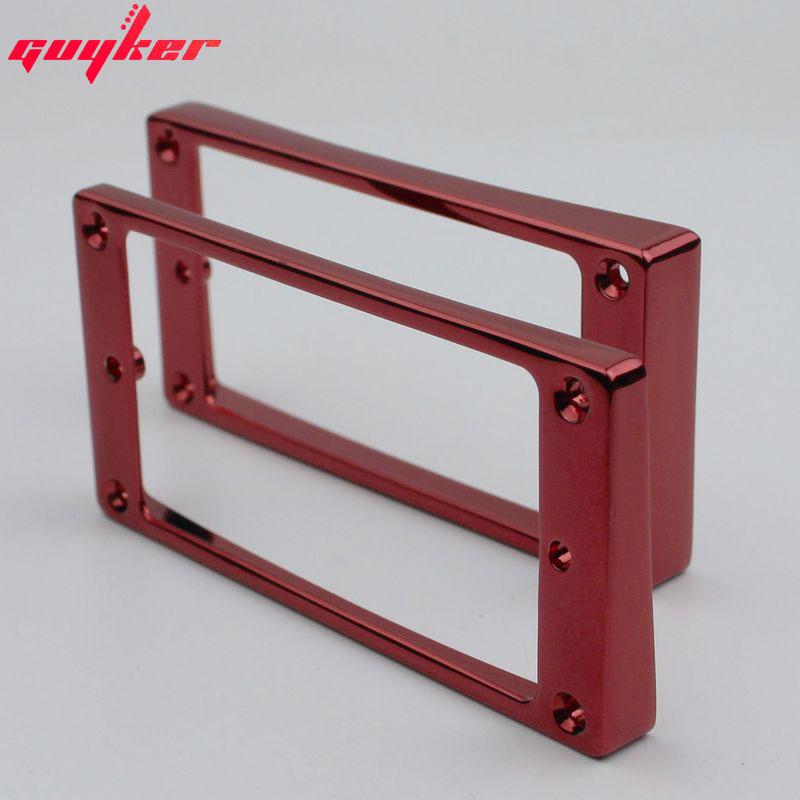 1 Комплект Guyker Металлический Крепежный Кольцо-Рамка для Звукоснимателя Humbucker с Изогнутым Дном для Бриджевого и Нек-Звукоснимателей с Крышкой для Электрогитары LP