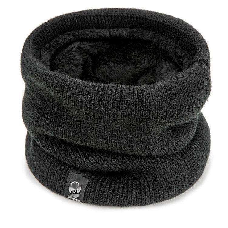 Unisex Fleece-Lined Neck Warmer: Winter Cycling Gaiter & Versatile Knit Pullover Scarf