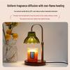 Retro Glass Aromatherapy Wax Melt Lamp - Flameless Scented Bedroom Night Light Desk Decor