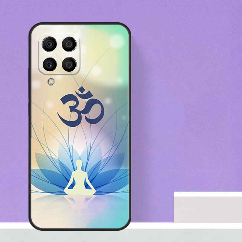 Аум Ом Символ Йоги Фитнес Зал Для Samsung Galaxy M15 M55 M13 M33 M53 M21 M31 M51 M30s M20 M14 M34 M54 M12 M32 M52 Чехол