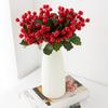Artificial Simulated Plants Berry Branch Pine Grass Red Berries Flowers DIY Wreath Christmas Tree Ornaments Xmas Home Decoration