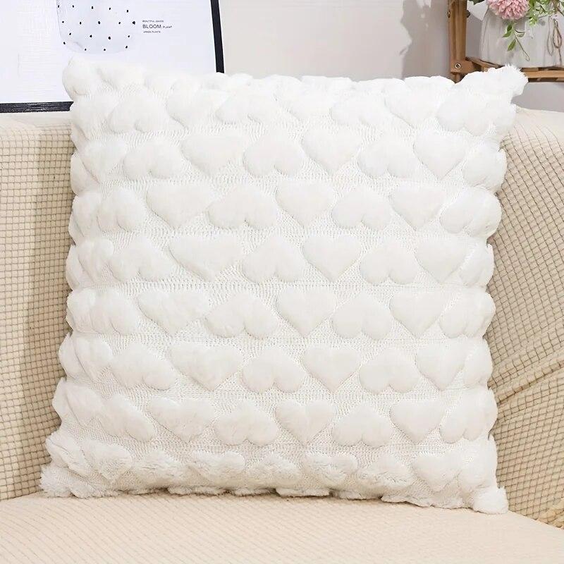 Современный однотонный чехол для подушки Love Plush Throw, чехол для подушки ко Дню Святого Валентина, для дома, комнаты, спальни, гостиной, декора дивана