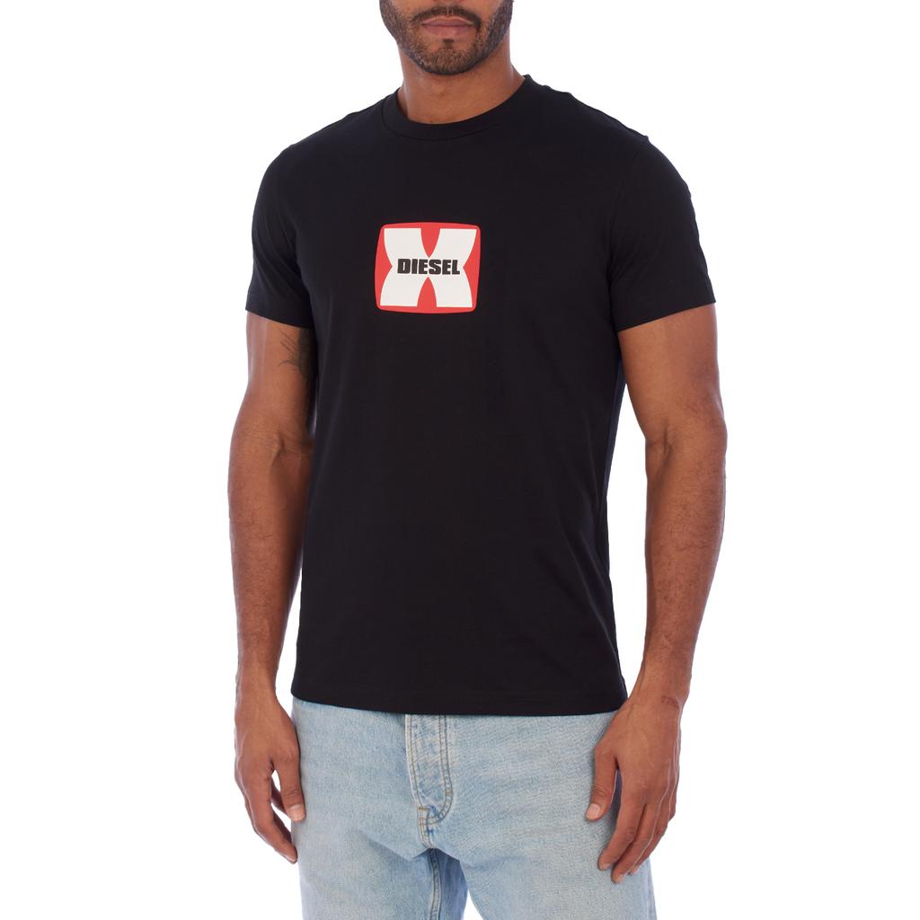 Men's A03848-80GRAI Printed Short-Sleeved T-Shirt