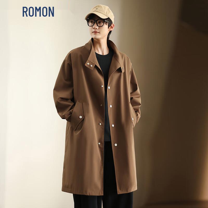 ROMON Мужское осеннее тренчкот средней длины