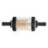 Motorcycle Fuel Gasoline Filter Carving ABS Heat Resistance for 6mm Diameter MotorbikeBlack