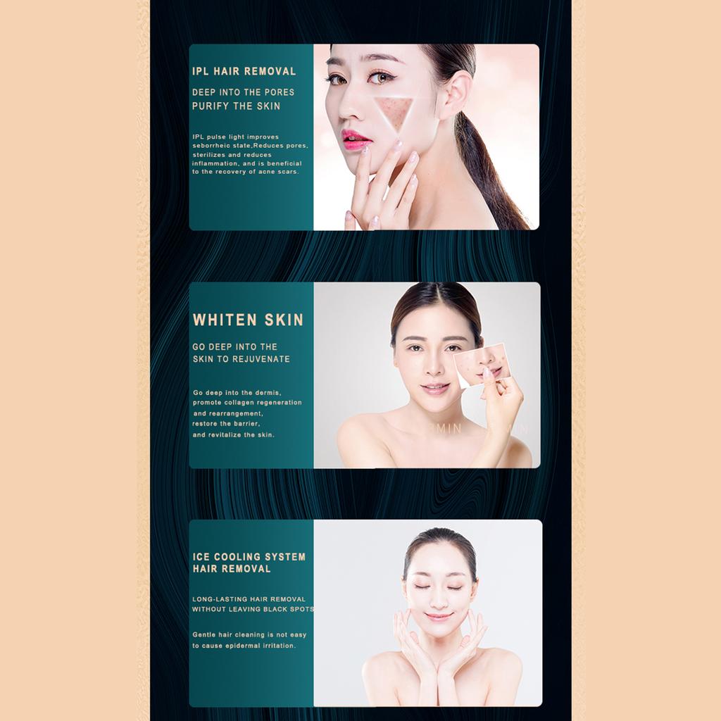 IPL Инструмент для удаления волос Инструмент для бритья Эпилятор для удаления волос 990 000 вспышек Постоянный безболезненный