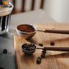 Кофейная ложка Leeseph из нержавеющей стали с ручкой из орехового дерева, для кофейной гущи, листового чая, сахара, специй, кухонных принадлежностей