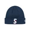 New Era Шапка Supreme xFW20 Неделя 3 S-Logo, акриловая шерстяная шапка, одинаковый стиль для мужчин и женщин, /розовый/зеленый/серый/черный/желтый/белый Темно-синий F - Без коробки
