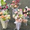 5Pcs Flower Wrapping Paper Gift Box Bouquet Packaging Bag For Graduation Wedding Party Decoration Supplies