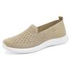 Shoes for Women's New Summer Flying Knit Shoes Casual Single Shoes Shoes Soft Sole Breathable Middle-aged Mother Shoes Women