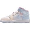 Детские кроссовки Air 1 Mid SE GS Half Blue, цвет бледно-белый (Ivory White), артикул IB7057-403