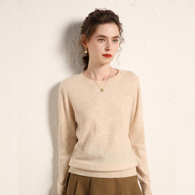 Женский кашемировый свитер Qinghe кашемир 100% кашемир, женский осенне-зимний кашемировый свитер, мягкий и теплый