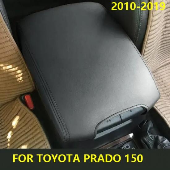 Чехол на центральный подлокотник из микрофибры для Toyota Prado 150 2010 2012 2013 2014 2015 2016 2018 - салон автомобиля
