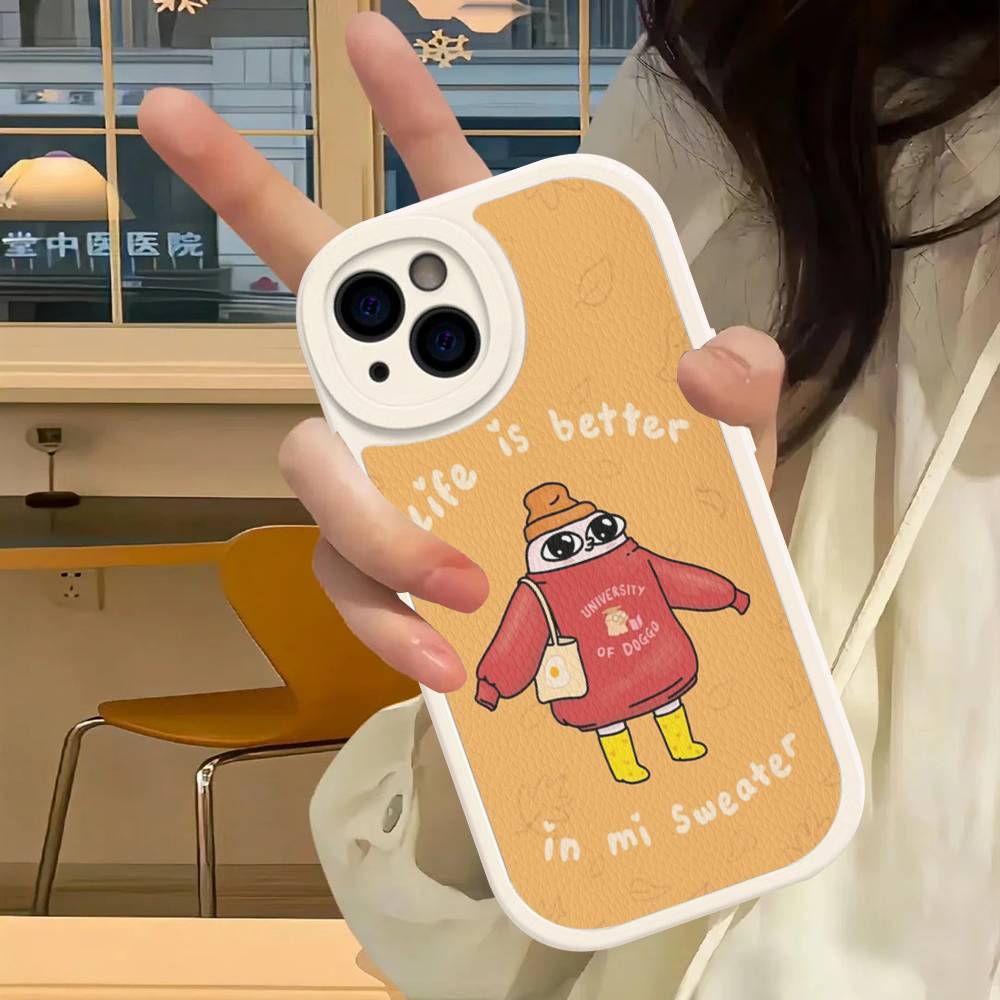 Мультяшный кожаный чехол для телефона Ketnipz Для IPhone 15 14 13 Pro Max 12 11 16 Plus Чехол для телефона