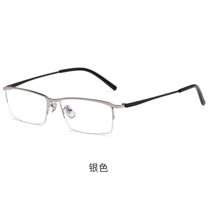 Eyebrow Frame Half Frame Anti-Blue Myopia Glasses Alloy Frame Business Glasses Metal Ultra-Light And Comfortable Men'S Glasses Frame
