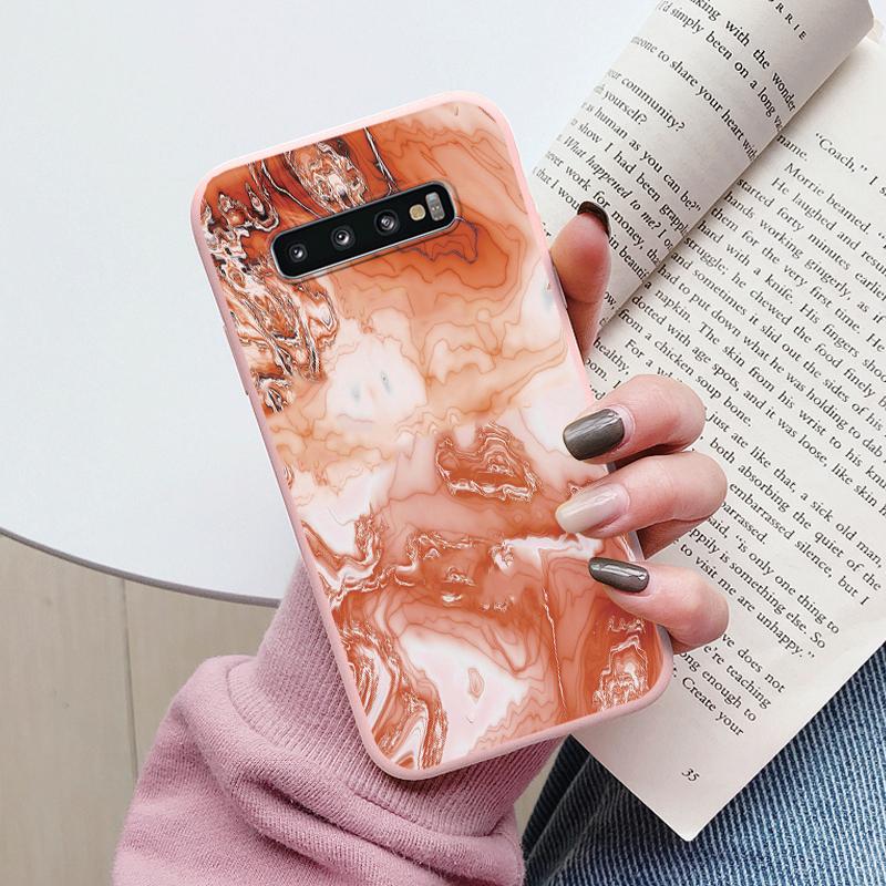 Цветной Роскошный Мраморный Чехол Для Samsung Galaxy S10 S 10 Plus S10E Fundas Мягкий ТПУ Защита Задняя Крышка Для Samsung S10 Ударопрочный