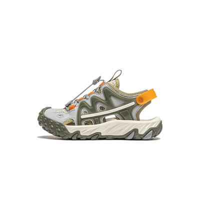 Li Ning модные нескользящие амортизирующие прочные отскакивающие детские сандалии детские сандалии зеленые YKKU006-7