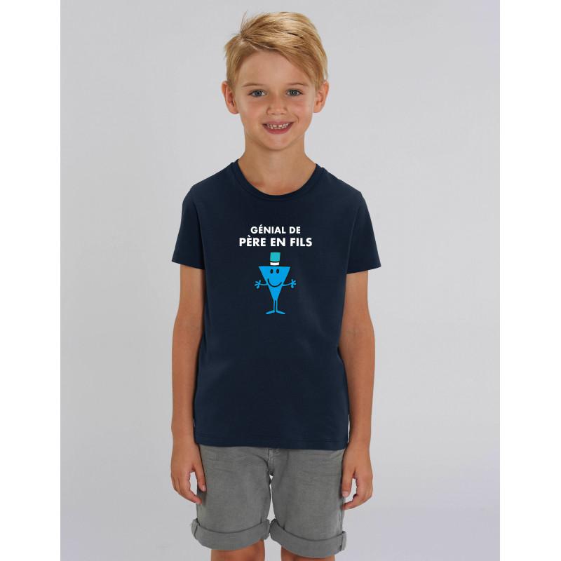 Детская футболка ГЕНИАЛЬНО ОТ ОТЦА К СЫНУ