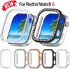 Женский Алмазный Чехол Для Redmi Watch 6 Полый Жесткий ПК Чехол-Бампер Для Redmi Watch 6 Умные Часы Защитный Противоударный Чехол