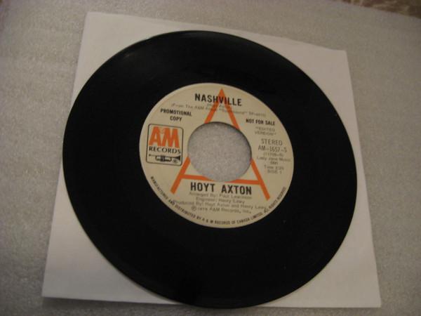 7-дюймовая пластинка HOYT AXTON Nashville AM1657SPROMO 1975 Канада CountryFolk Б/у