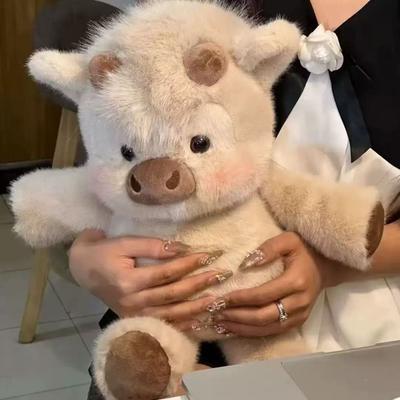 Креативный подарок Мягкая свинка Плюшевая игрушка Подушка Плюшевая игрушка Милая 17,7 дюйма Плюшевые игрушки Плюшевая игрушка для эмоциональной поддержки