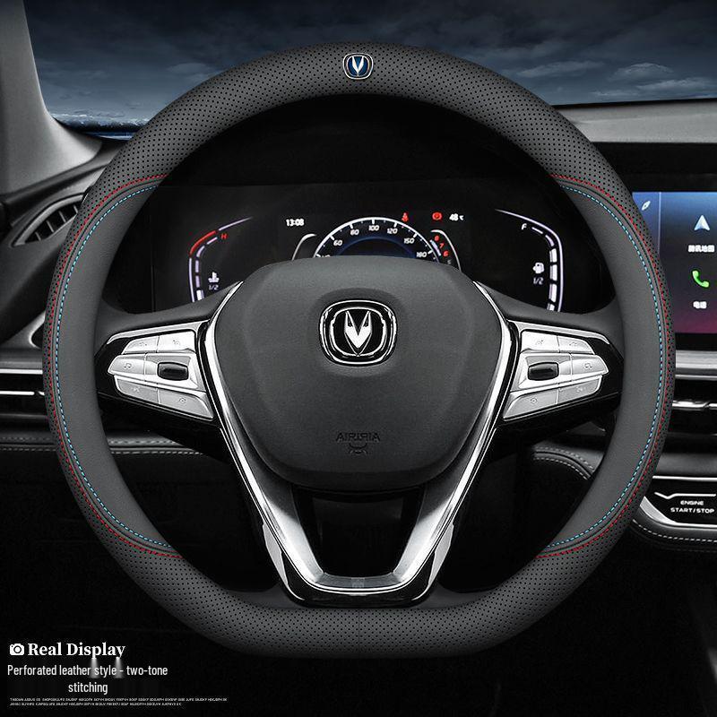 Оригинальная кожаная оплетка руля Changan для CS75 Eado, CS35 PLUS, Raeton CS95, Oshan CS55 и Ruichen - Все сезоны